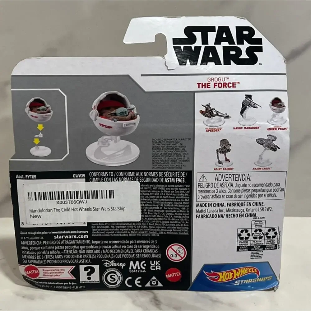 Hot Wheels Starships Star Wars Baby Yoda Grogu The Force Mandalorian SEALED!